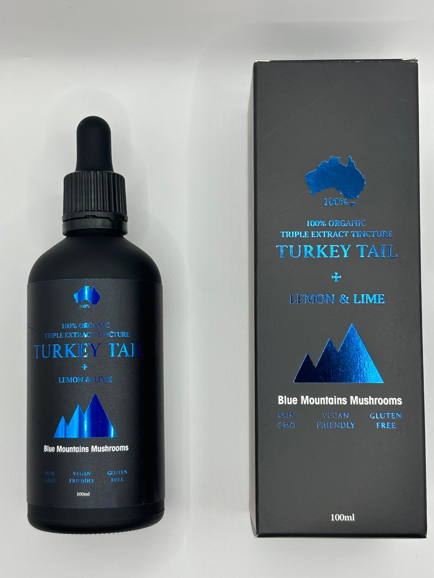 ORGANIC TURKEY TAIL TRIPLE EXTRACT TINCTURE WITH LEMON LIME FUSION 100ML