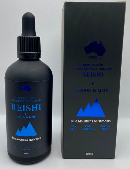 ORGANIC REISHI TRIPLE EXTRACT TINCTURE WITH LEMON LIME FUSION 100ML